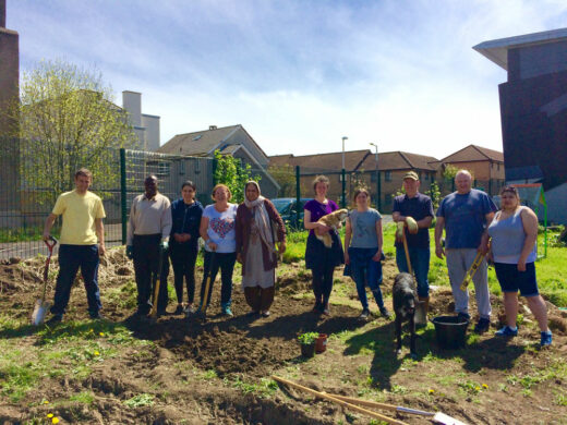 Volunteers at Granton Community Garden